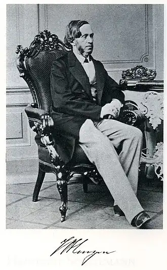 Wilhelm Henzen, vers 1863.