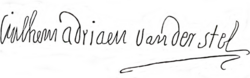 signature de Willem Adriaan van der Stel