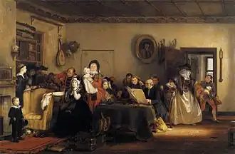David Wilkie, L'Ouverture du testament, 1820