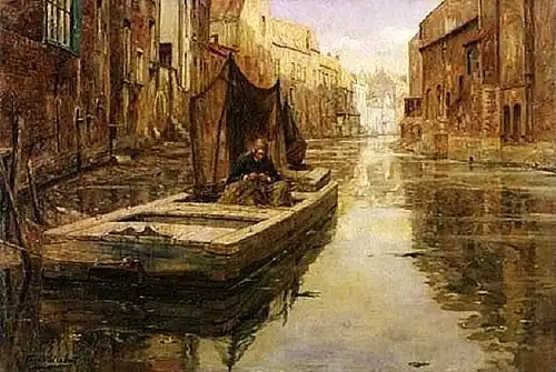 Pêcheur sur la Oude HoutleiMusée des Beaux-Arts de Gand