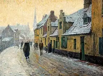 Quai du Marais à Gand le soirCollection privée