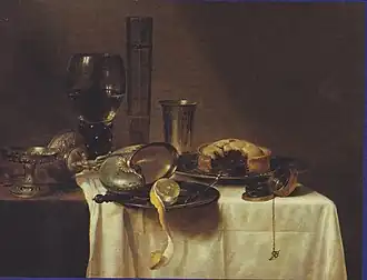 Willem Claeszoon Heda, Nature morte avec une coupe en nautile