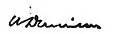 Signature de William Dennison