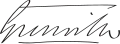 Signature de William Grenville