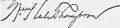 Signature de William Hale Thompson