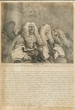 Le Banc des Magistrats (1758), par William Hogarth.