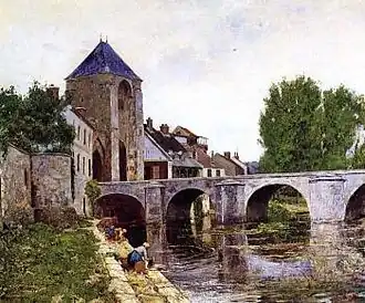 W.L. PicknellJour gris, Moret (vers 1895).