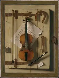 Nature morte violon et musique, William Michael Harnett.