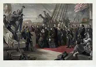 Visite de la reine Victoria à bord du HMS&nbsp;Resolute (1859)