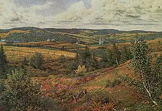 William Trost Richards, Long Pond, Foot of Red Hill, 1874