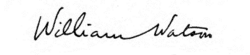 signature de William Watson (poète)