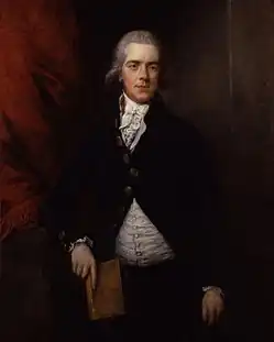William Grenville, 1er baron de Grenville, vers 1790, Londres, National Portrait Gallery.