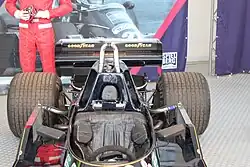 Photo du cockpit d'une monoplace de Formule 1.