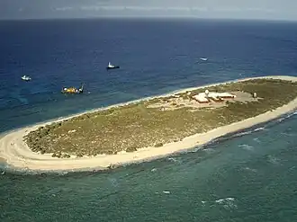 Vue aérienne de l'île Willis.