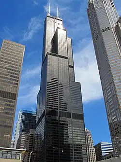 Depuis la rivière Chicago.