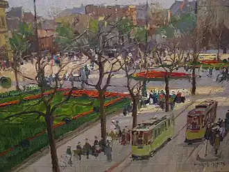 Willy Lucas - Wilhelmsplatz in Düsseldorf 1914