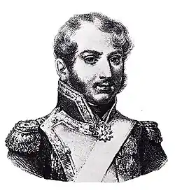 Portrait d'un officier polonais en uniforme.