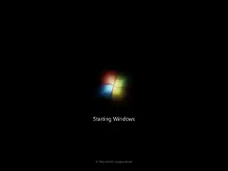Écran de démarrage de Windows 7