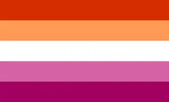 Drapeau lesbien créé en 2018.