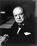 Winston Churchill, écrivain et Premier ministre britannique.