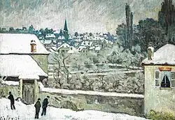 Alfred Sisley, Hiver à Louveciennes, 1876.