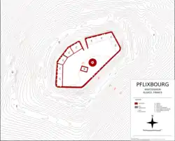 plan avec courbes de terrain
