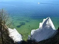 Wissower Klinken en avril 2004 (avant éboulement)