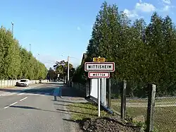 Entrée du village de Wittisheim.