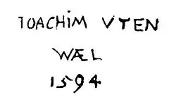 signature de Joachim Wtewael