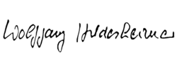 signature de Wolfgang Hildesheimer