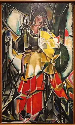 Femme à l'éventail (1916), Madrid, Musée Reina Sofía.