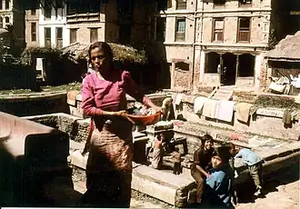Probablement la fontaine de Maru hiti, 1979
