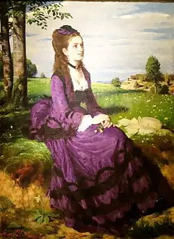 Lilaruhás nő (femme en violet) (1874)