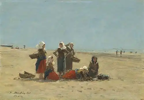 Femmes sur la plage à Berck, 1881Washington, National Gallery of Art