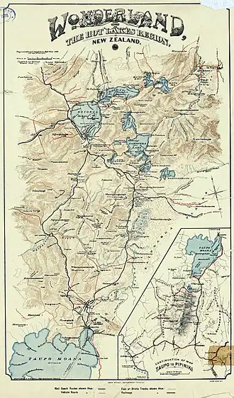 Carte touristique en couleur.