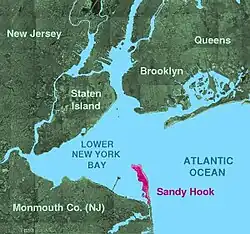 Localisation de Sandy Hook