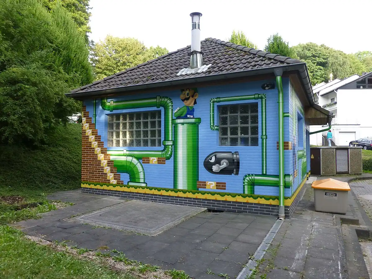 Graffiti de Bill Balle à Wuppertal, en Allemagne.