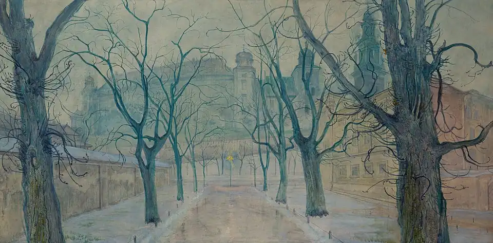 Le parc Planty à l'aube, de Stanisław Wyspiański.