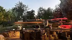 Maquette d'un vaisseau long, fin et noir