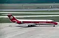 Le DC-9 d'Aeroméxico (XA-JED) impliqué dans l'accident, ici en mai 1982.}}