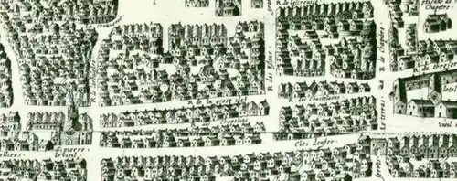 Clos d'enfer sur une carte de 1618.