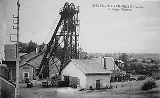 Le puits du Centre entre les deux guerres mondiales.