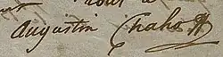 signature d'Augustin Chaho