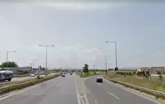 La A24 près de l'aéroport.