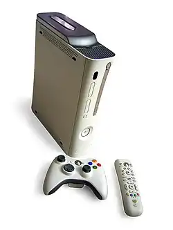 Console de jeux (un Xbox 360).
