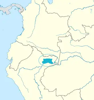 Zone de pratique du Yagua, au sud du Parc national.