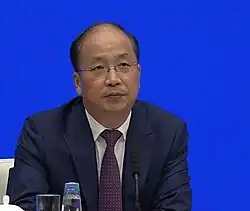 Yi Huiman&nbsp;(zh), président de la Commission chinoise de réglementation des valeurs mobilières
