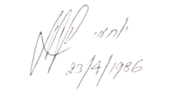 signature d'Yohai Ben Nun