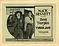 Avec Ben Turpin, dans Le Sheriff du Klondike (1924)