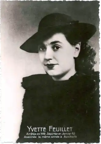 Yvette Feuillet en 1938.